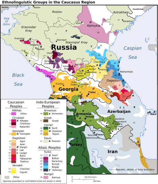 Georgia Russia Map Georgia Russia Map