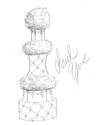 Wednesday Inspiration JLo Inspired Wedding Cake Design
