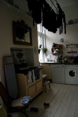 the kitchen at the Underground Restaurant supper club