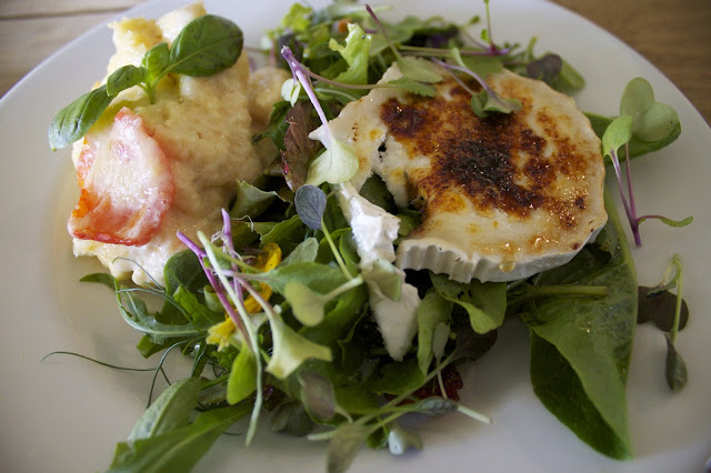 goats cheese salad,  Wild Garlic, Mat Follas