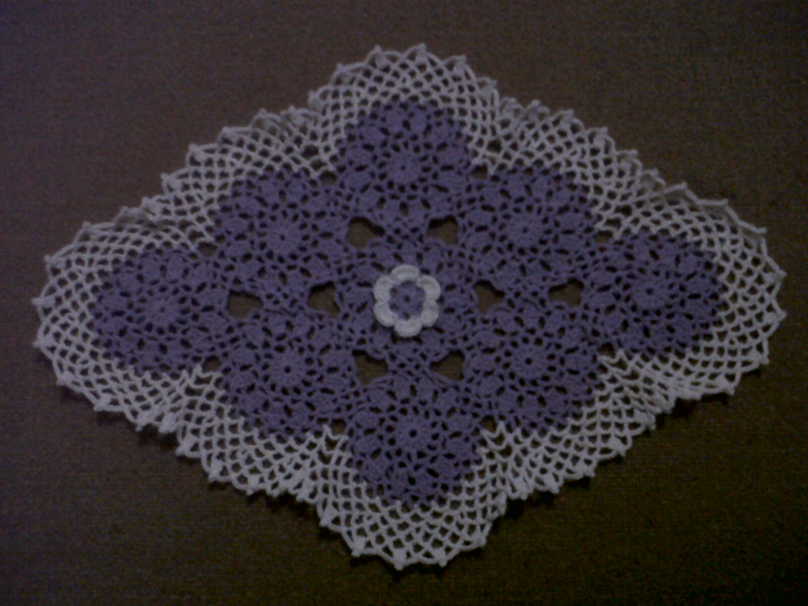 Rajutan Benang Kreasiku: Crochet Lace Taplak Meja Kecil