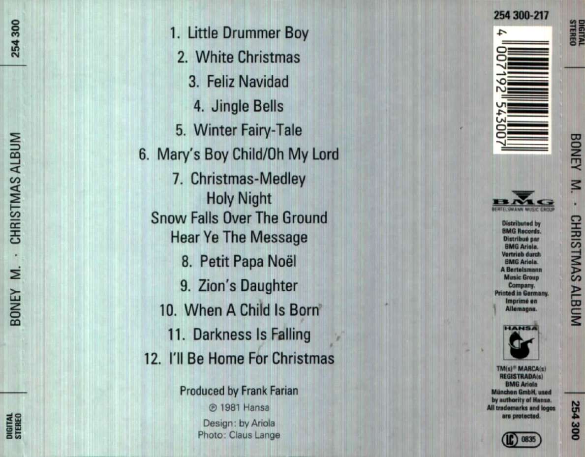 Musicotherapia: Boney M - Christmas Album (1981)