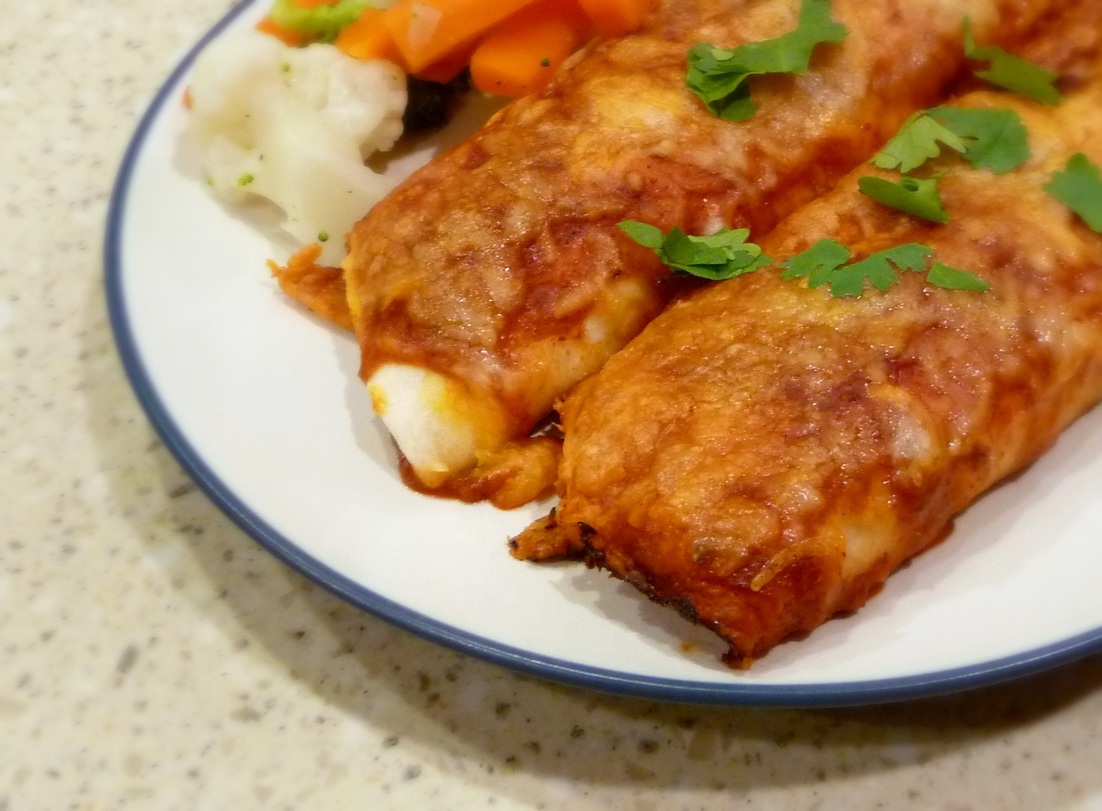 Family, Food, and Fun: Chicken Enchiladas with Red Sauce