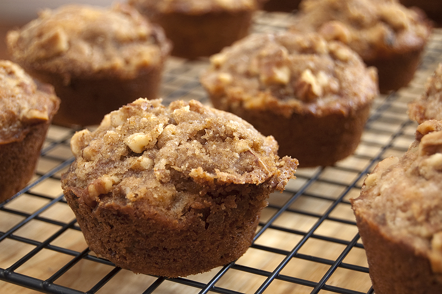 CaffeIna Baking with Carla dried cranberries crumb muffins