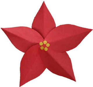 poinsettia flowers, poinsettia craft idea, poinsettia crafts for kids