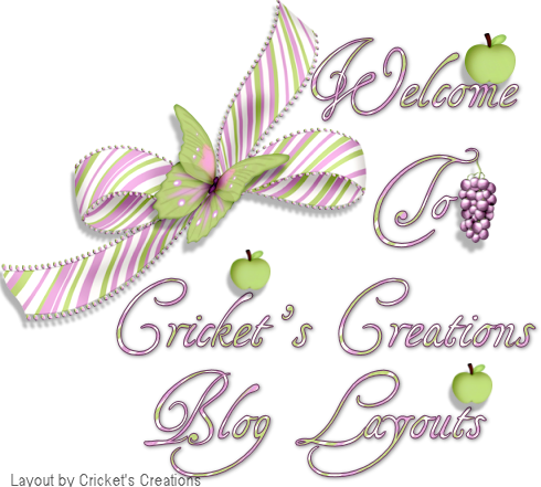 Cricket's Creations Blog Layouts