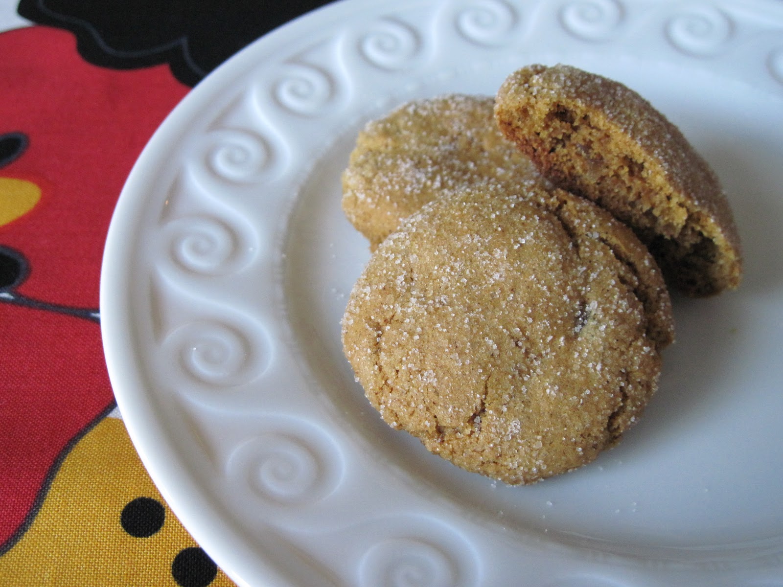 Molasses ginger crackle cookies a recipe Yankee Kitchen Ninja