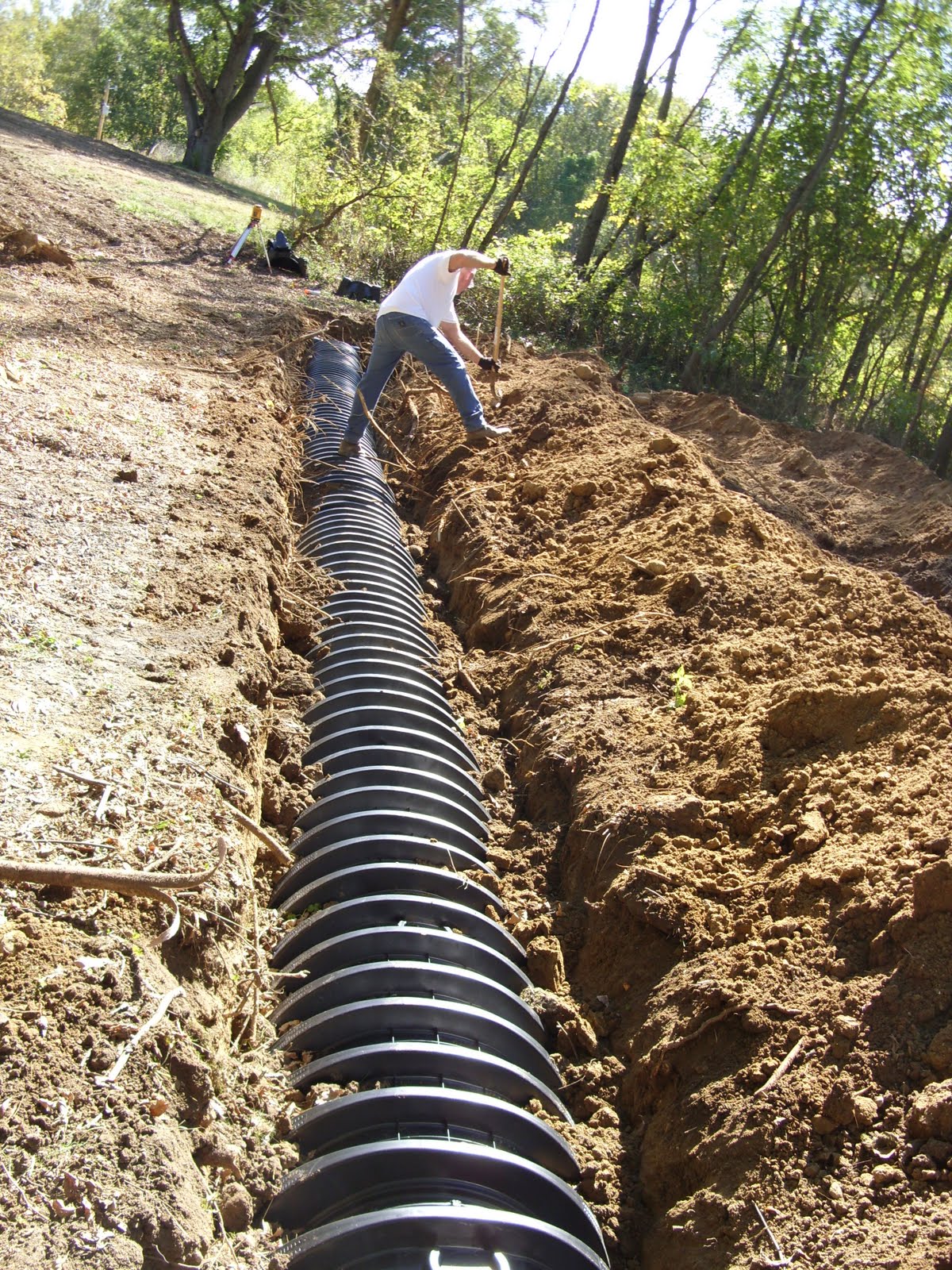 The House on Hilltop Farm Dirt/Basement framing/septic fingersNow