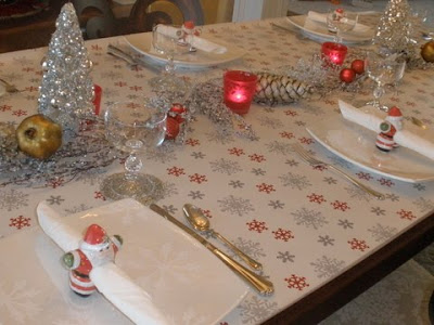 Christmas Breakfast Table Setting