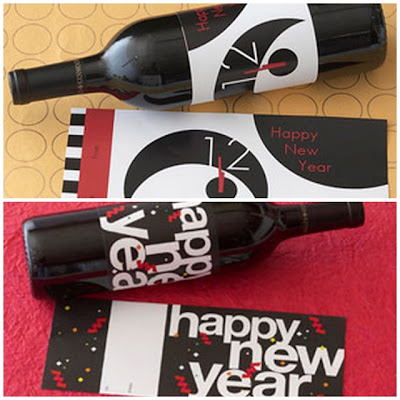 New Years Eve Wine Label Printables And Hostess Gift Ideas