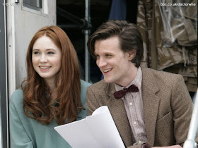 Doctor Who actors Matt Smith and Karen Gillan