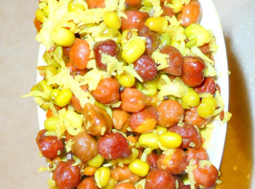 BrindavanPure veg karnataka recipes Usli/Sprout Salad/Sprout kosambari