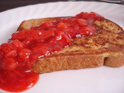 French Toast with Strawberry Sauce I One Lovely Life