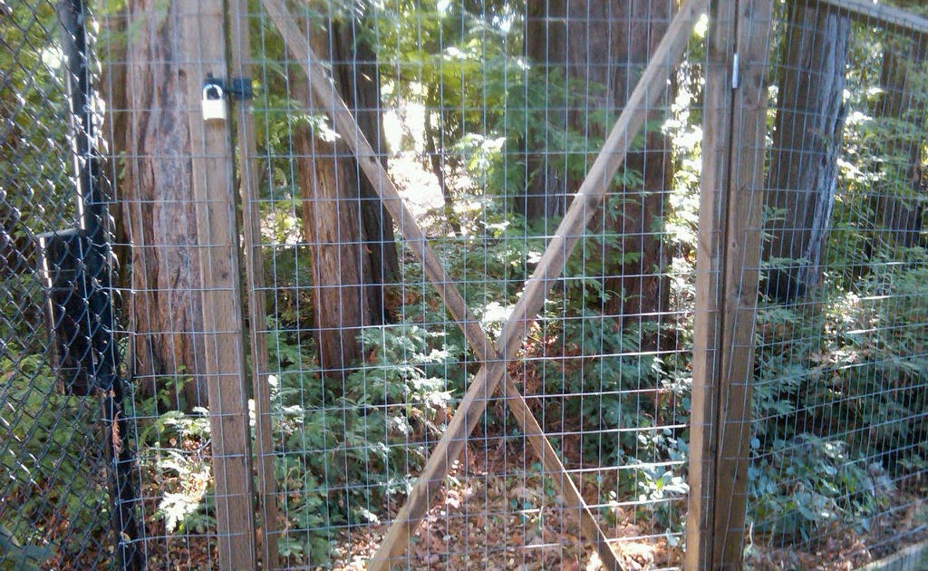 Build A Fence wood and wire gate