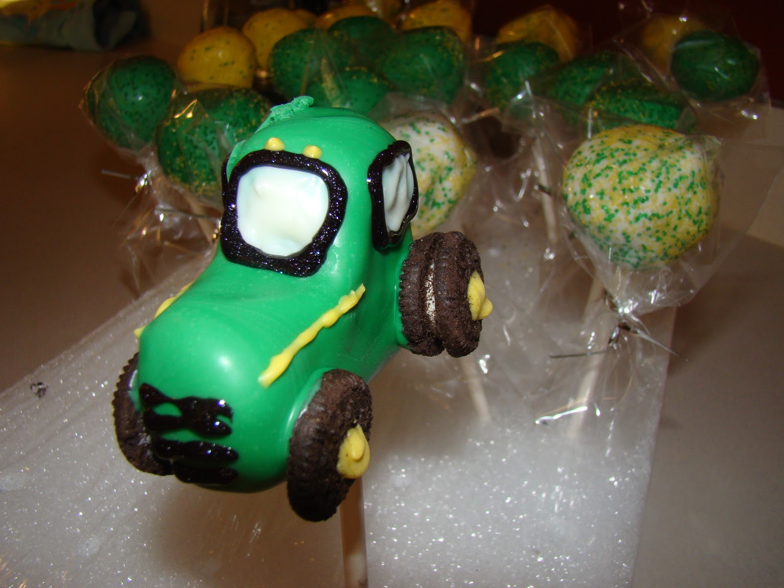 Simply Cake John Deere Tractor Cake Pops