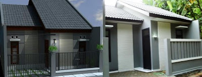 Gambar Desain Ekterior Awal Rumah Mungil dan Hasil Akhirnya