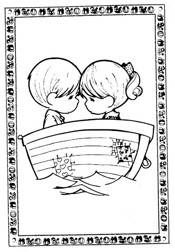 Valentin´s day coloring pages