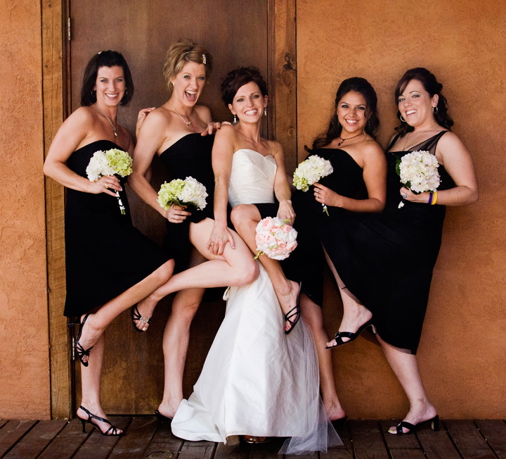 And I always envisioned a small bridal party like this minus the kinda