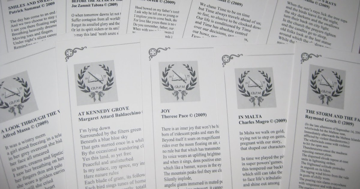 PJS Poetry in bookmarks