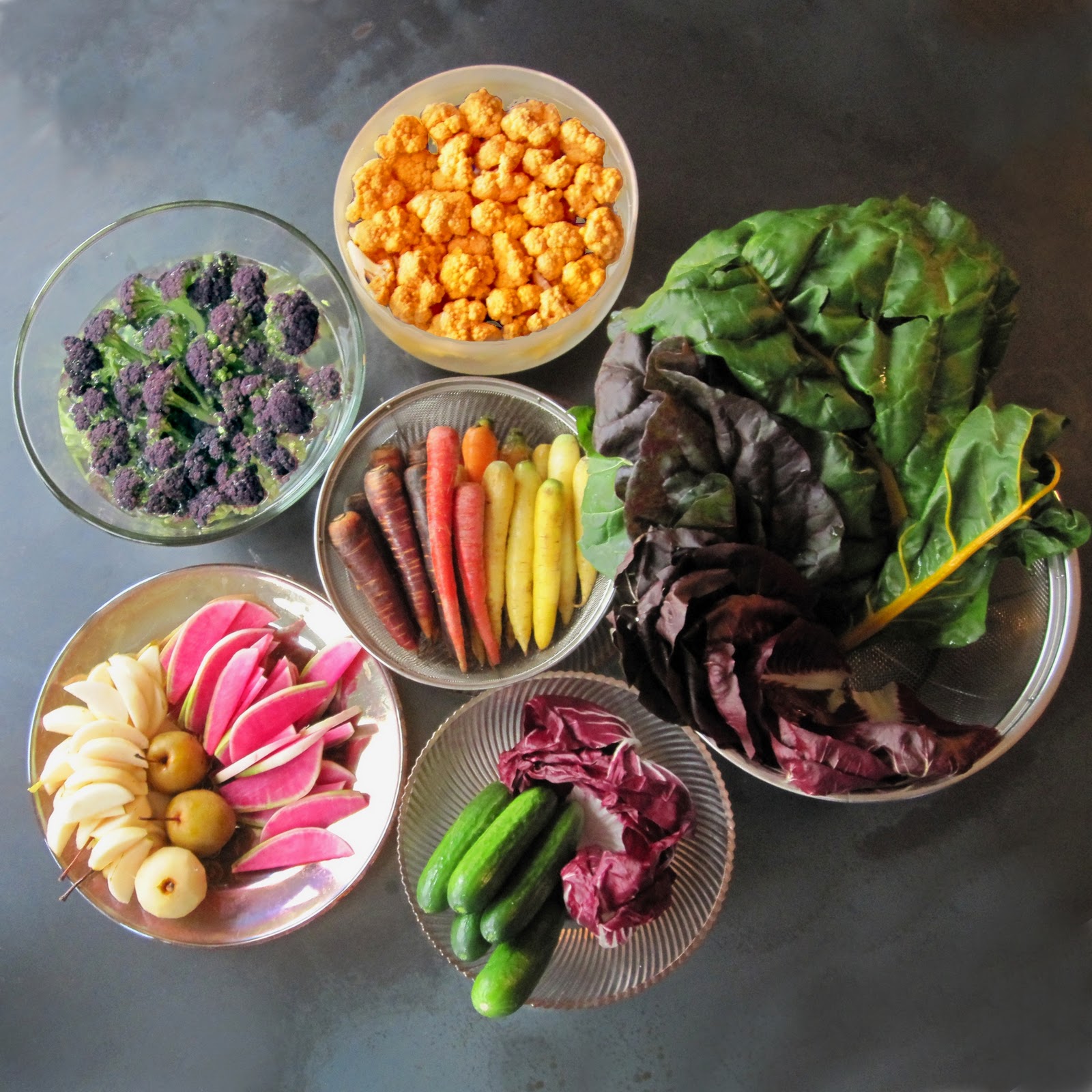 Scarf Boys "Crudite Basket" for "Thanksgiving"