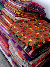 fresh batch of saris.