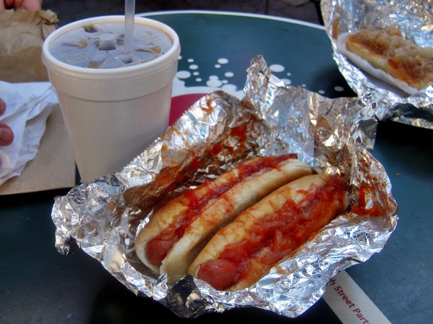 The Podanys to our world Papaya Dog Midtown West, NYC