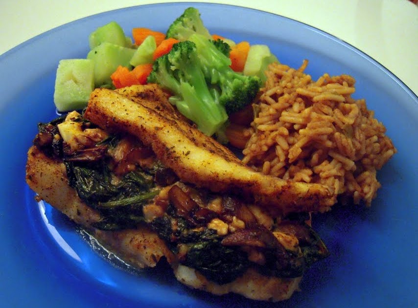 The Podanys to our world Spinach Stuffed Cod with Mushroom