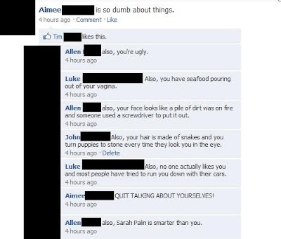 funny facebook comments. Your friends are jerks (funny