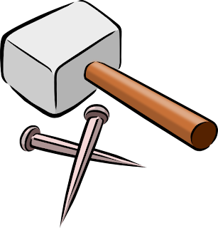 Nail and hammer clipart pictures