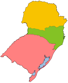 Mapa do sul