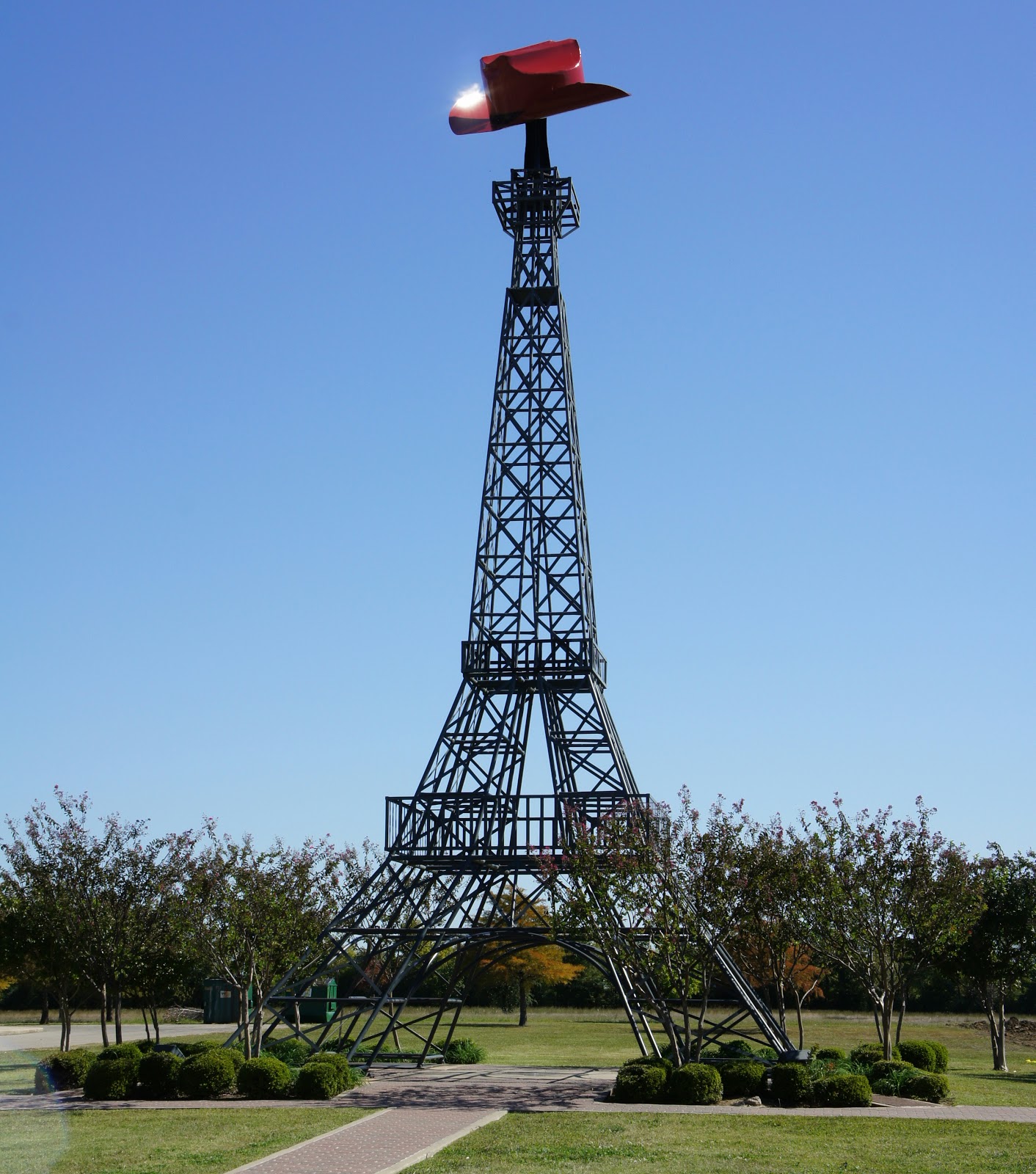 Eiffel Tower, Paris Texas Photograph by Nicholas Blackwell