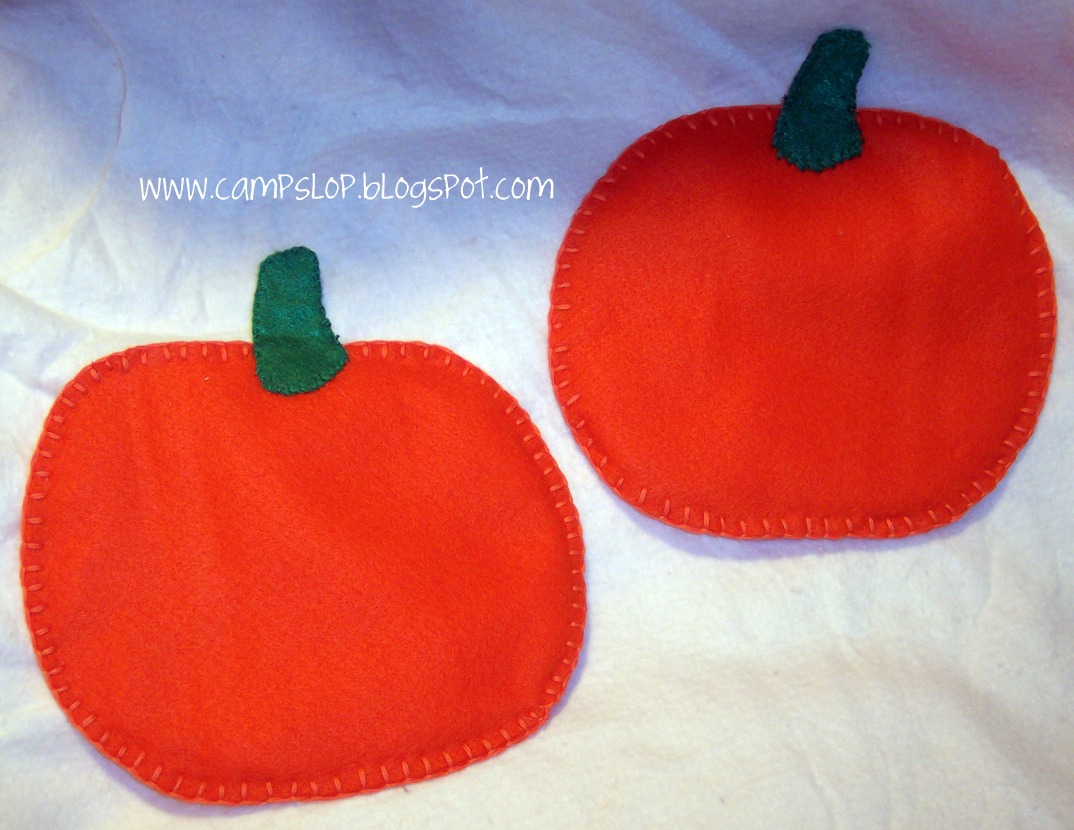 Camp Slop Friday Felt Fun Feature Felt Pumpkins