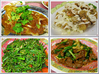 Collage of delicious food consumed at Seafood Restaurant Dai Chong, Kampar in Perak