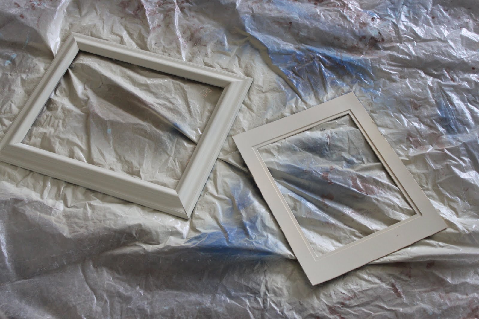 Turning a Thrift Store Frame into Something Special Leafy Tree Top