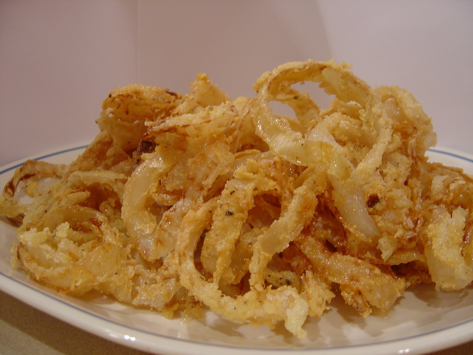 CornmealFried Onion Rings Blissfully Delicious