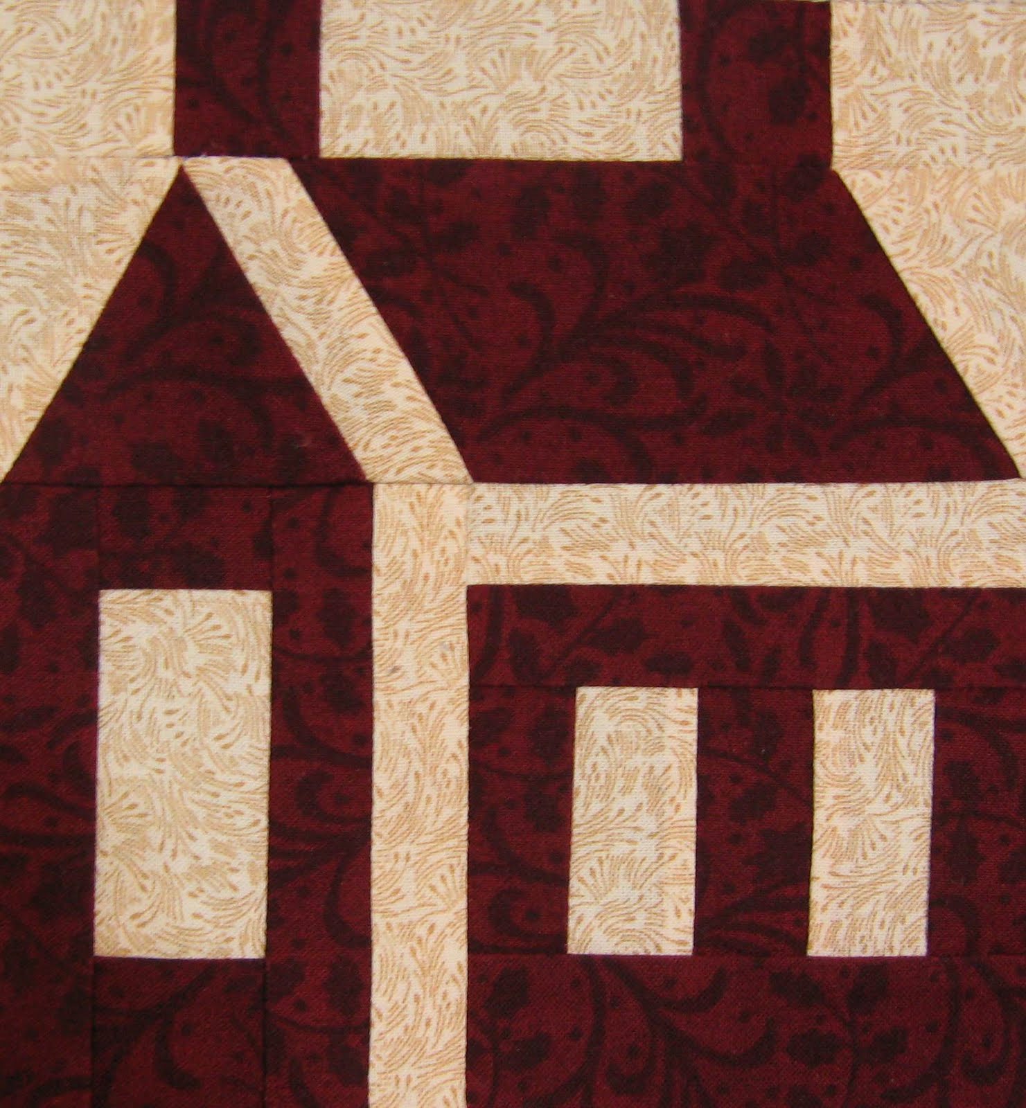 Paper Pieced Schoolhouse Quilt BlockPaper Pieced Schoolhouse Quilt Block How to get a man to ...