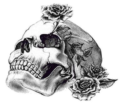 rose skull tattoo. Skull Rose rose skull tattoo. rose skull tattoo. Skull Rose