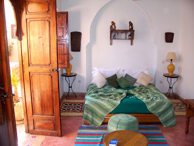 My top floor room at the Riad Nora, Marrakech