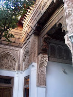 An impressive archway in the Palais de la Bahia
