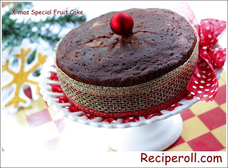 Kerala Plum Cake / Christmas Special Caramel Fruit Cake/ X'mas Rum Cake