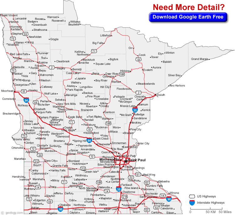 Map Of Mn