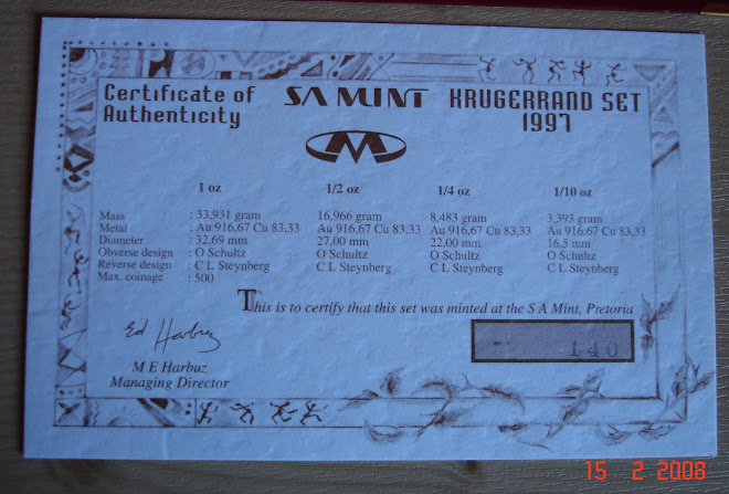 Krugerrand Set 1997