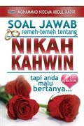 Soal Jawab Remeh Temeh Nikah Kahwin