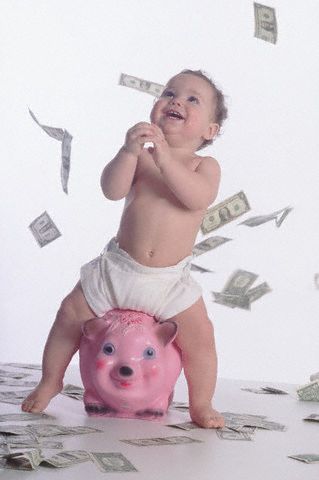 [happy_baby_on_piggy_bank_with_money.jpg]