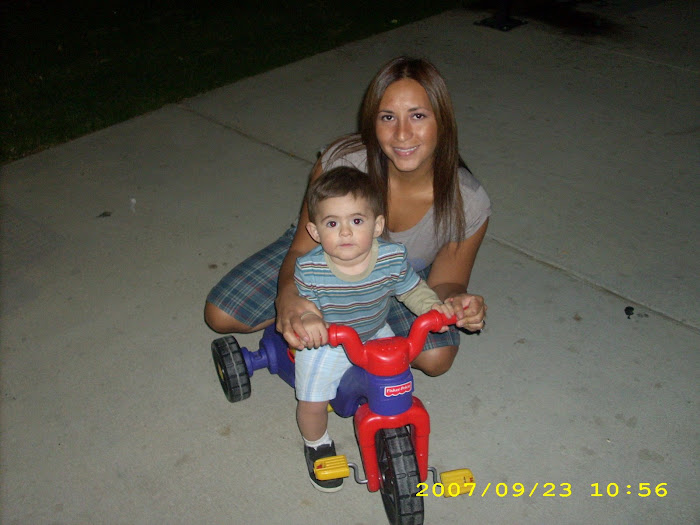 My nephew Michael and I at a birthday party