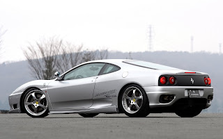 Exotic fast white Ferrari car wallpaper
