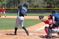 Kyle Spraker was 3 for 4 on the night. Photo by Jim Donten.