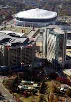 Georgia Dome, view from the 70th floor of the Westin Peachtree Plaza