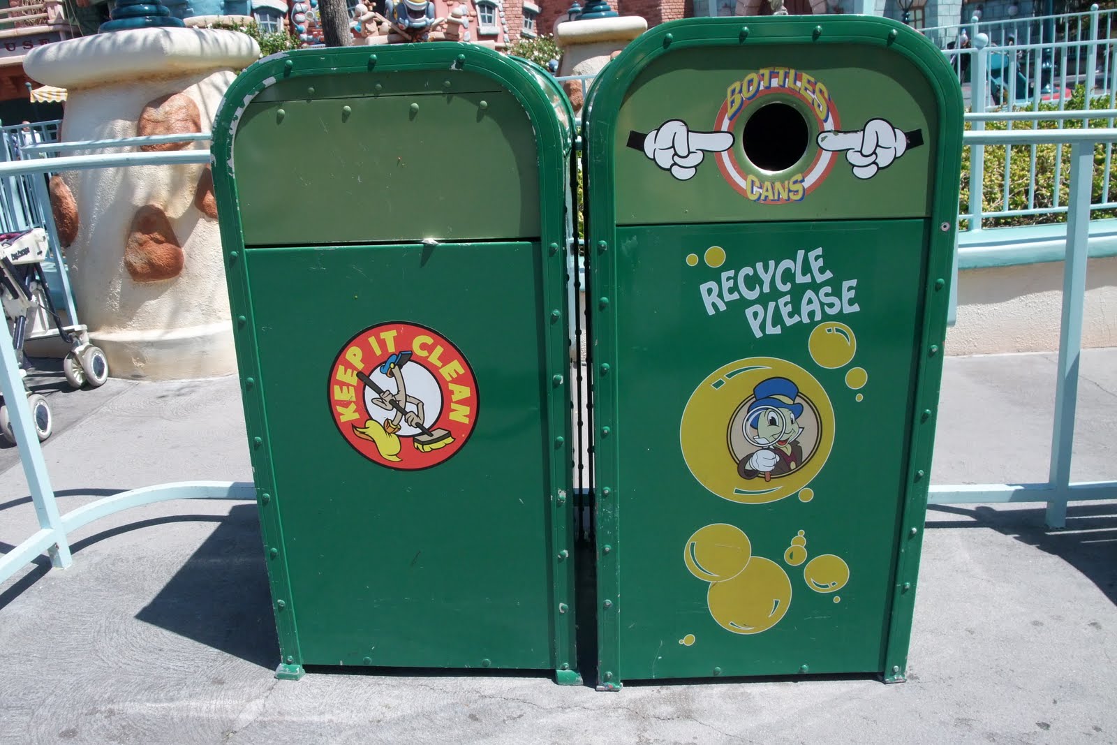 Disneyland Trash Cans
