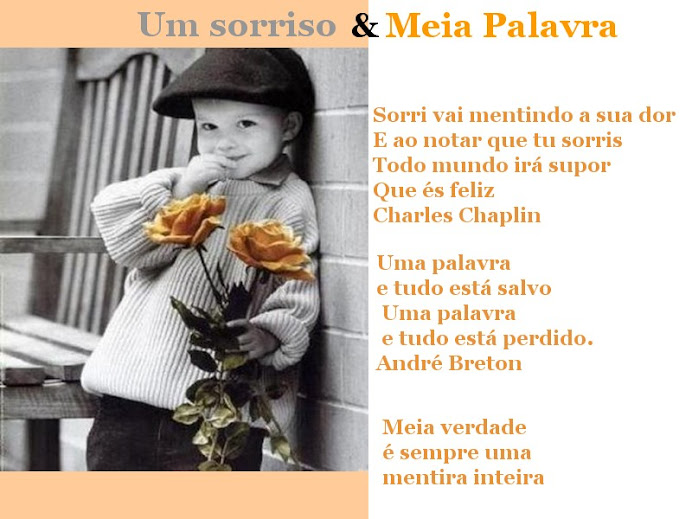 Um sorriso e meia palavra